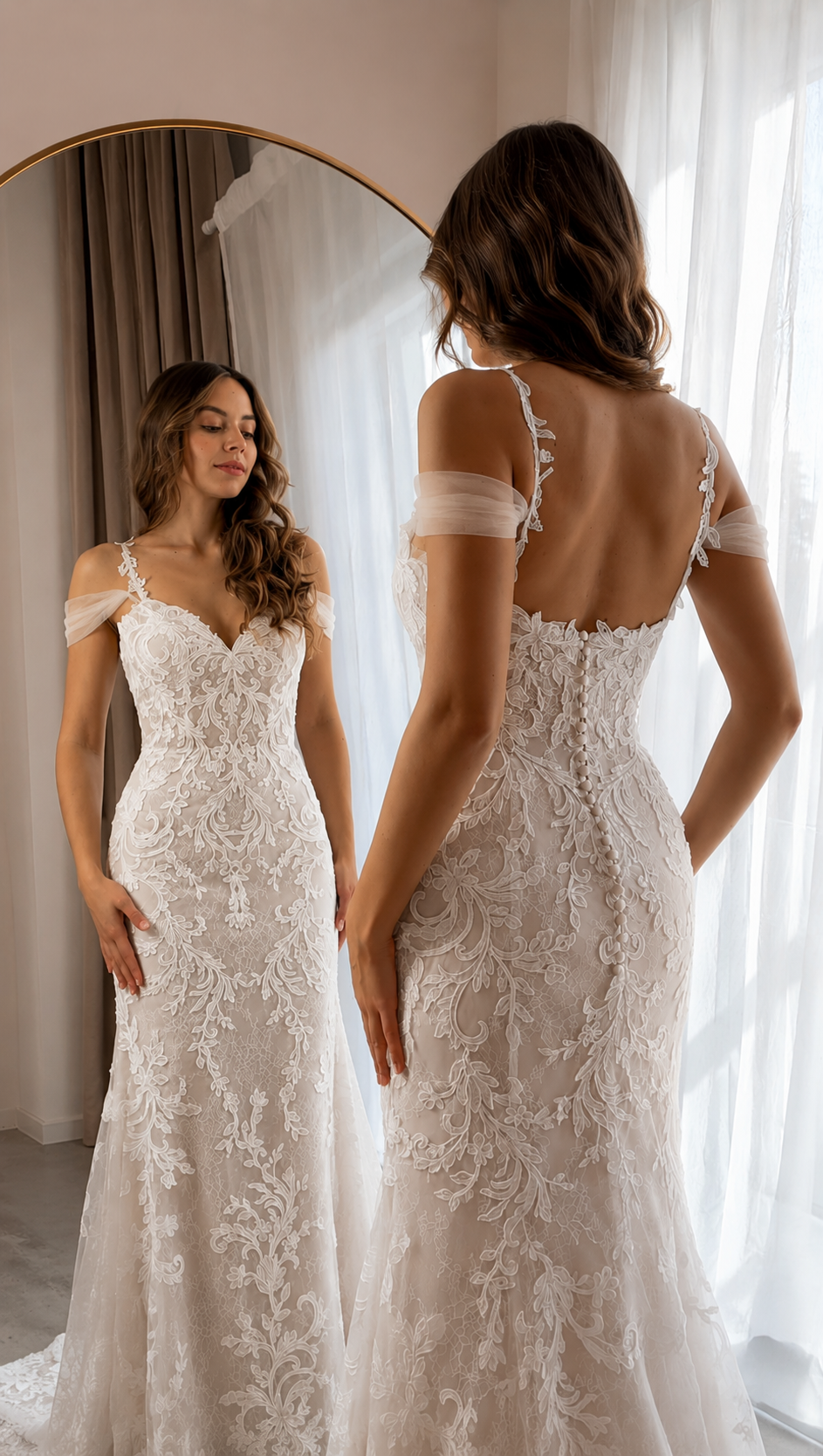 Die besten Brautkleid-Ausschnitte für breite Schultern