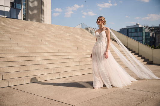 Norellyne wedding dress by Lina Becker Germany – A-line silhouette